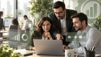 Ícone de Tecnologia e Transformação Digital